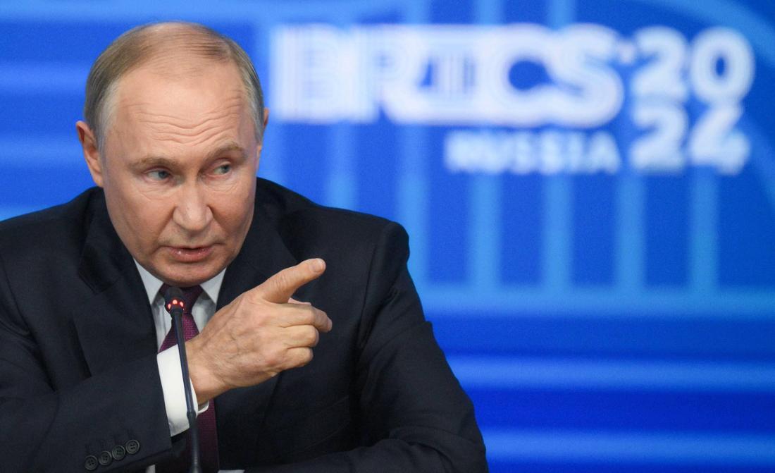 Wladimir Putin im Oktober 2024 beim BRICS-Gipfel in Russland. 