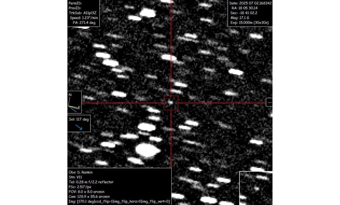 Die Aufnahme vom 2. Juni 2025 zeigt den interstellaren Kometen 3I/ATLAS.