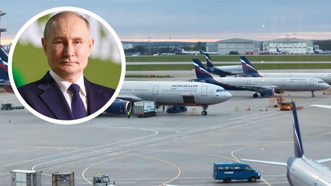 Wohl sehr zum Missfallen Wladimir Putins: Die Ukrainer verursachten eine lange Unterbrechung des Flugverkehrs über Moskau (Foto) und über St. Petersburg.