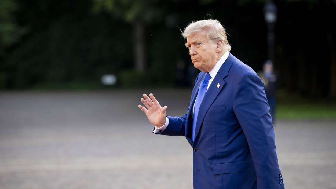 Donald Trump beim Nato-Gipfel 2025 in Den Haag