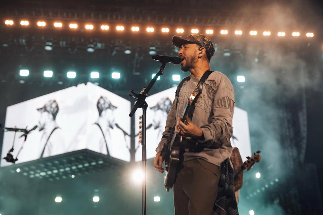 Mike Shinoda von Linkin Park beim Open‘er Festival in Gdynia in Polen.