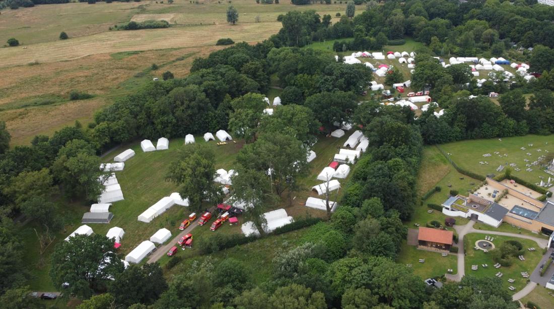 Zeltlager auf den Graftwiesen: Wie ein eigener, kleiner und autarker Stadtteil