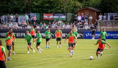 Fotos, Autogramme und erste Trainingseinheiten am Birkenmoos