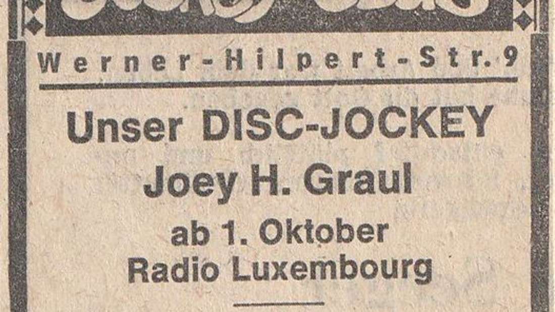 Achim Graul, DJ Jockey Club, später Moderator bei Radio Luxemburg und RTL-RadioFoto: privat