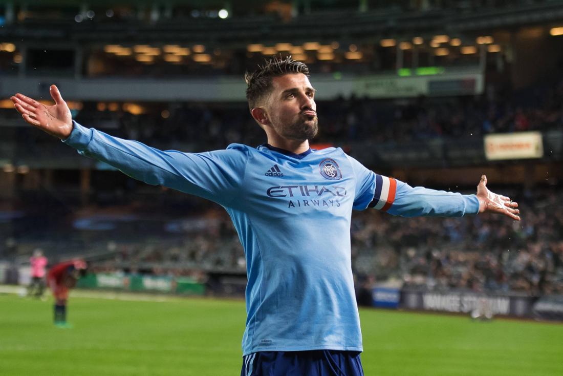 David Villa in New York.