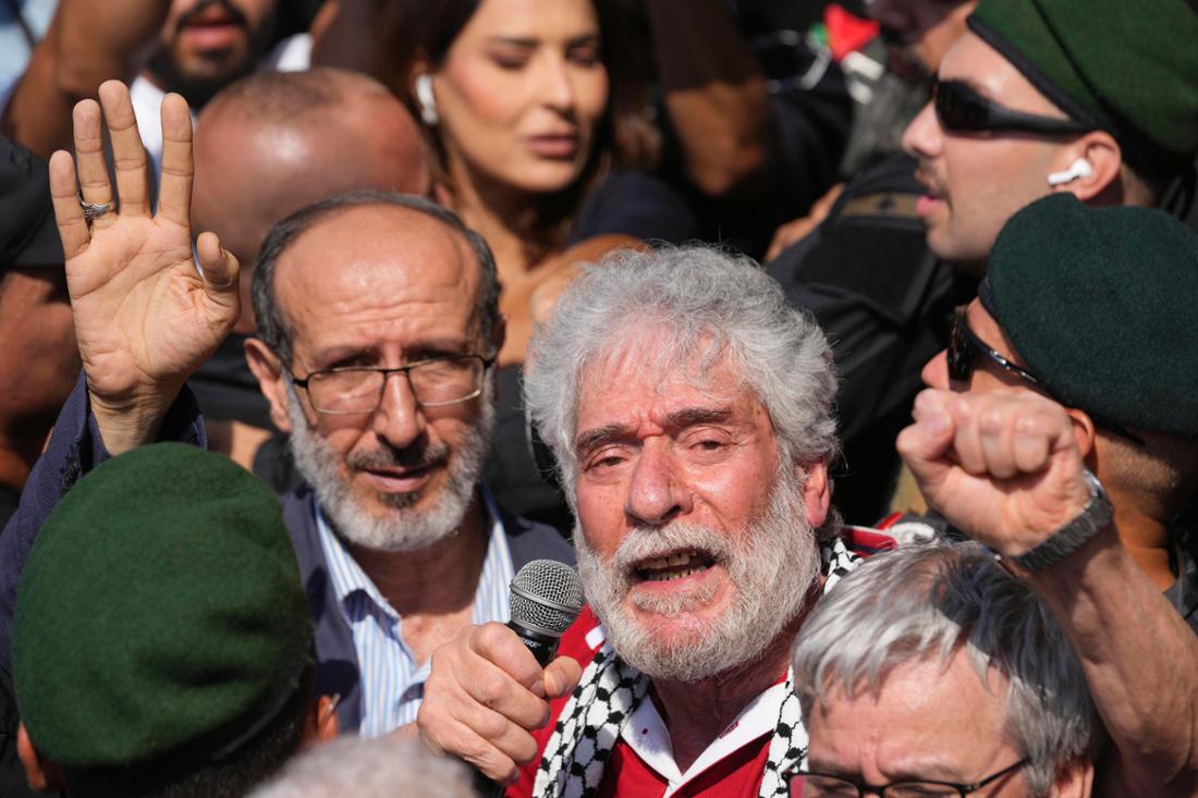 Georges Ibrahim Abdallah bei der Ankunft in Beirut.