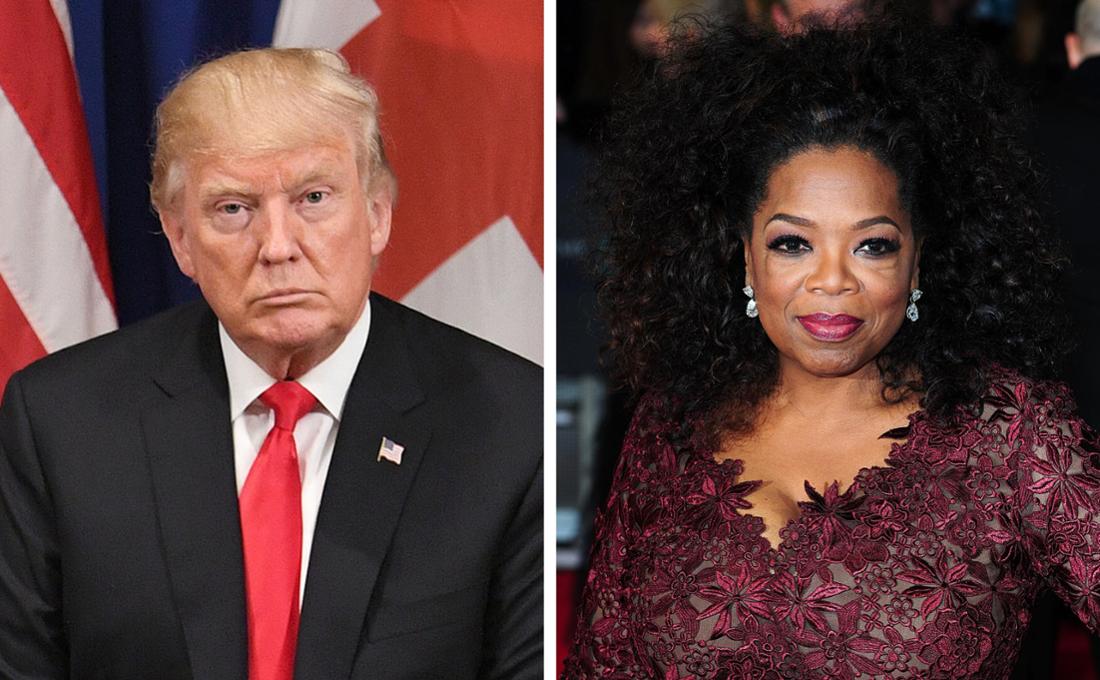 Donald Trump und die TV-Moderatorin Oprah Winfrey