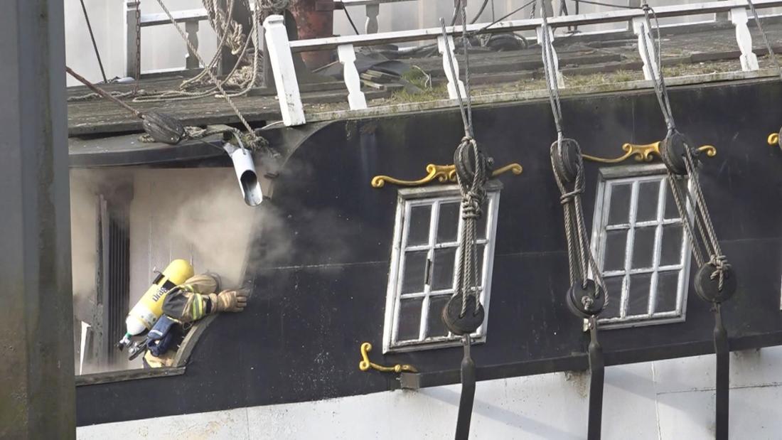 Feuer auf dem „Pannekoekschip“: Im März 2024 brannte eine Waschmaschine unter Deck.