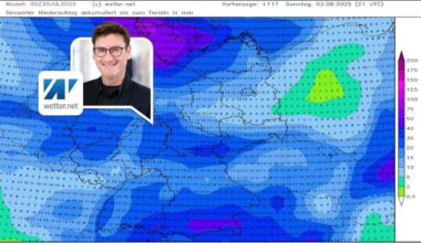 Es regnet fast täglich – Temperaturen teils einstellig