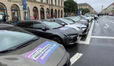Uber und Co.: Fahrer demonstrieren gegen Mindestpreis