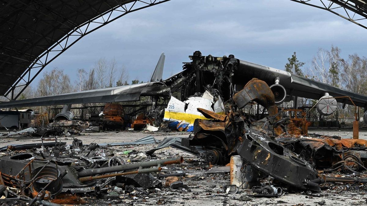 Die 2022 zerstörte Antonow An-225 