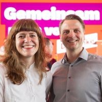 Das neue Führungsduo Kerstin Wolter und Maximilian Schirmer: Sie müssen das Wachstum der Partei organisieren und sie für die Wahl zum Abgeordnetenhaus in 15 Monaten fit machen.