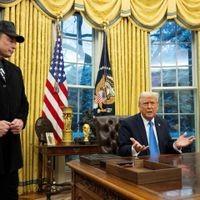 (FILES) Elon Musk listens as US President Donald Trump speaks in the Oval Office of the White House in Washington, DC, on February 11, 2025. Trump and Musk's unlikely political marriage exploded in a fiery public divorce on June 5, 2025. The President Trump said in a televised Oval Office diatribe that he was 