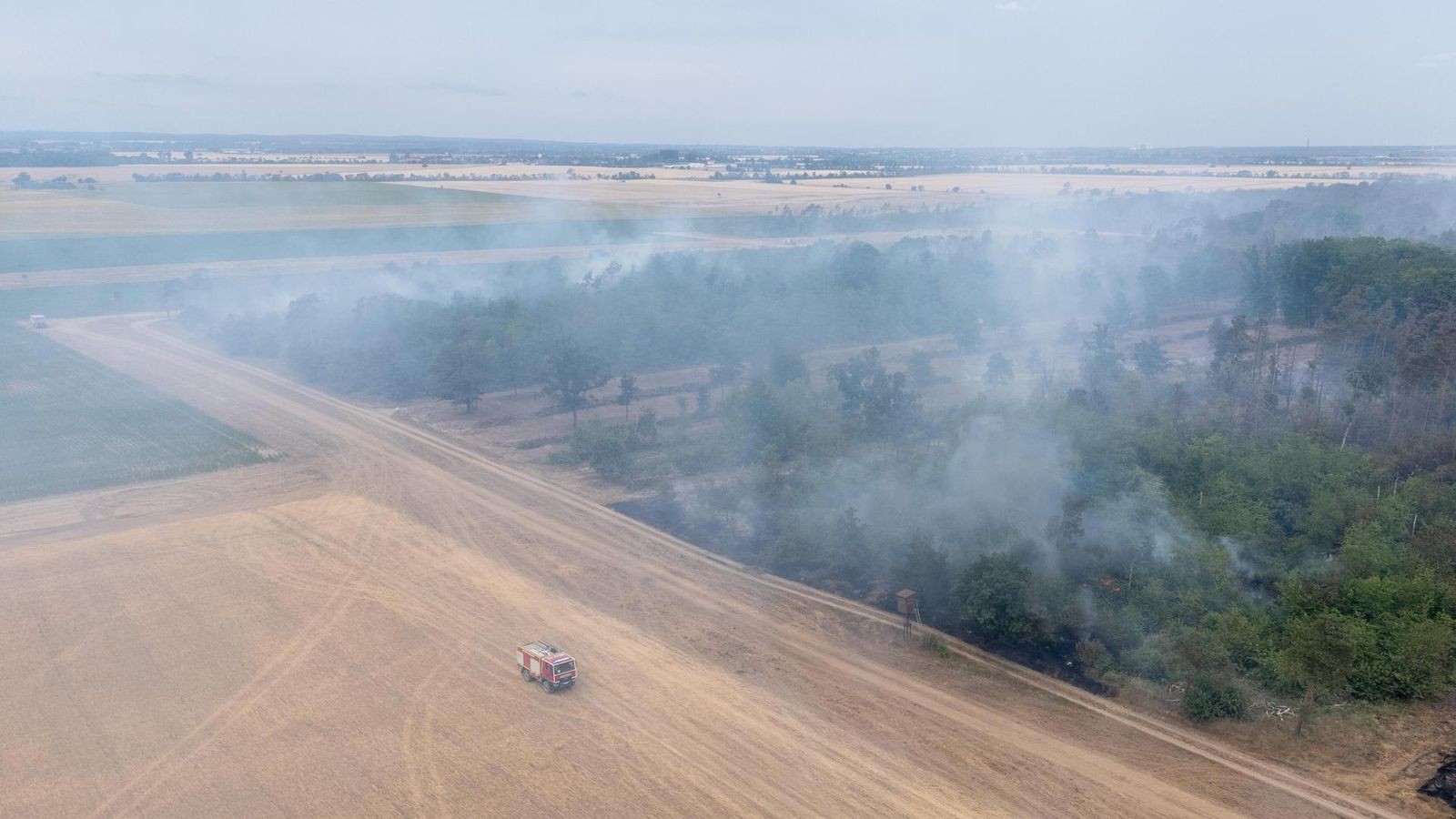Waldbrand in Gohrischheide „eskaliert“ – und erreicht Brandenburg