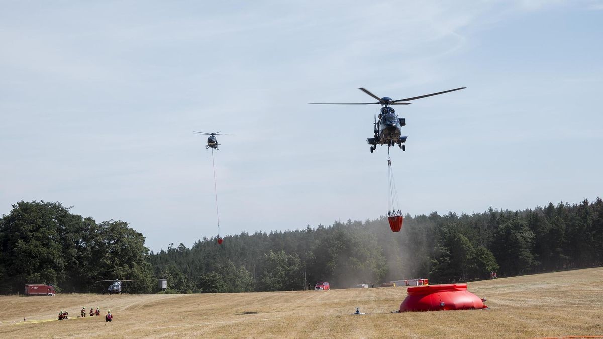 Waldbrand auf der Saalfelder Höhe