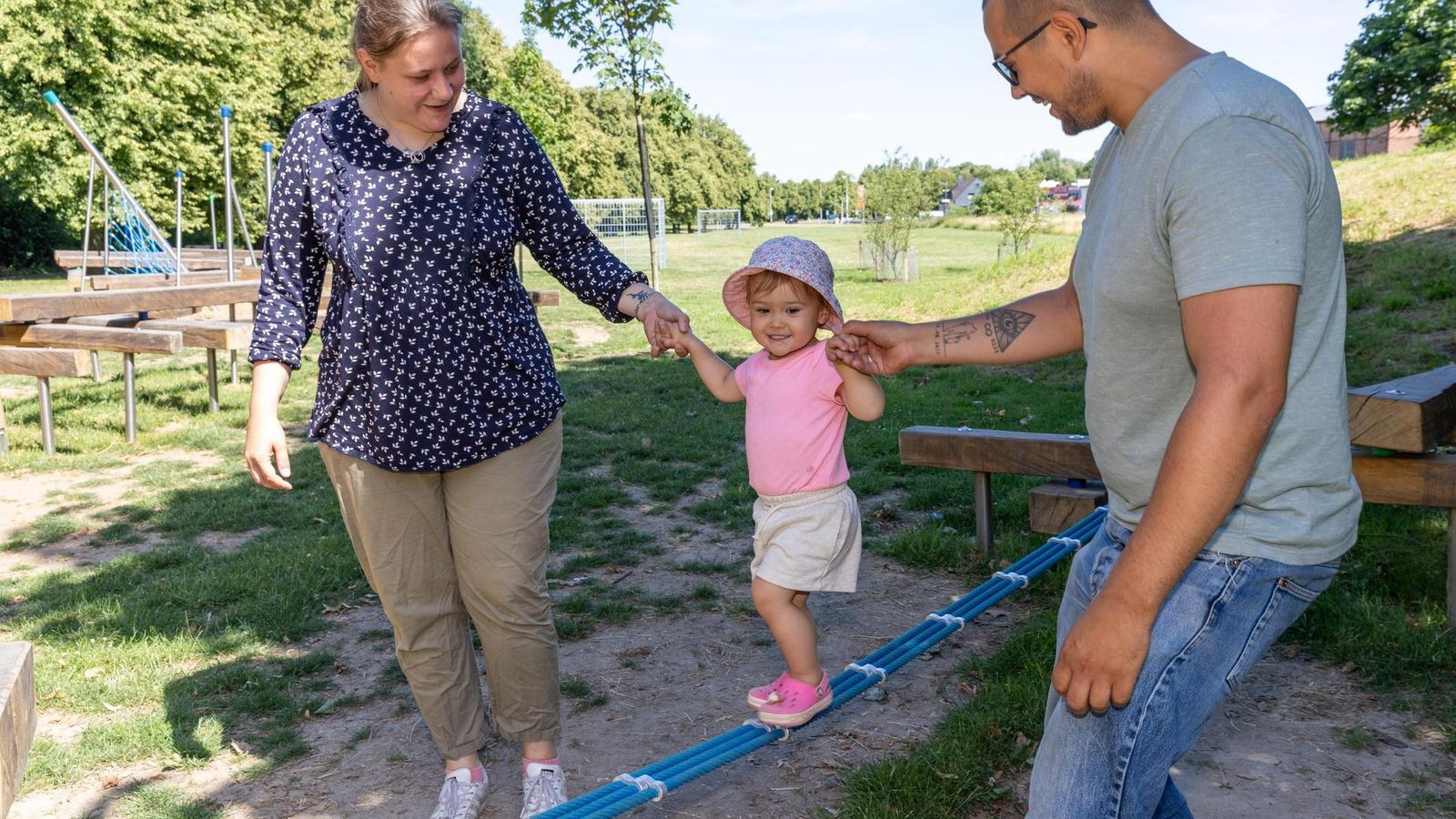 Auf diesem Spielplatz können Eltern mittoben