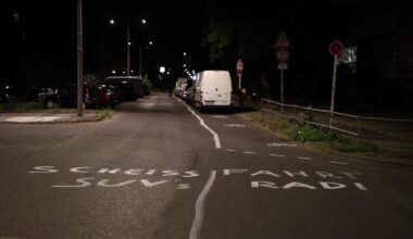 Verkehr in Berlin-Pankow: Illegaler Radweg aufgeschmiert