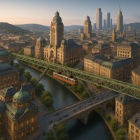 So könnte Wuppertal aussehen, wenn es eine erfolgreiche Textil-Metropole geblieben wäre.