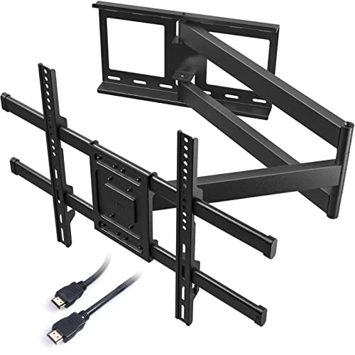 Bontec TV Wandhalterung mit 1040 mm Extra langem Gelenkarm für 32-75 Zoll LCD/LED/OLED Flachbildschirme bis 60 kg