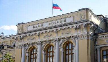Zentrale der russischen Zentralbank in Moskau: Zuletzt hatte die Zentralbankgouverneurin aktuelle Kredit- und Kapitalprobleme russischer Privatbanken hgeruntergespielt.