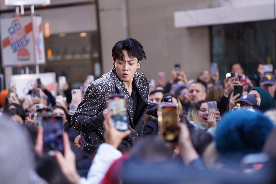 BTS Sänger Jung Kook bei einem Auftritt