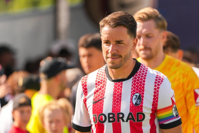 Christian Günter ist seit 2020 Mannschaftskapitän des SC Freiburg.  | Foto: IMAGO/BEAUTIFUL SPORTS/Bosco