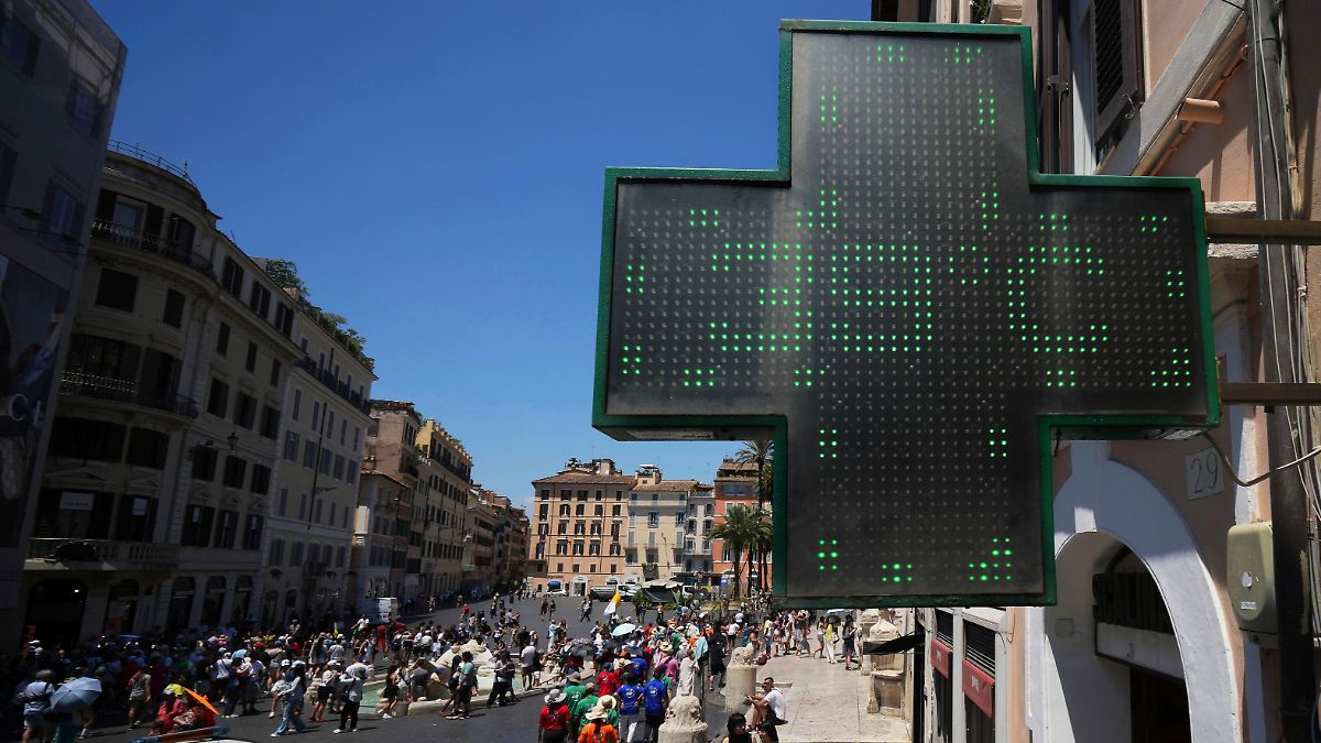 Europa ächzt unter Temperaturen: Hitze in Italien: In mehreren Städten fällt der Strom aus