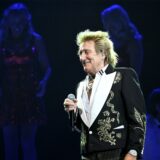 Rod Stewart auf der Bühne der Westfalenhalle Dortmund.