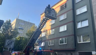 Feuerwehreinsatz im Unionviertel – Küche in Vollbrand