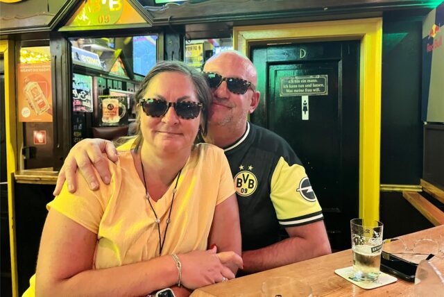 Betty und Christian sind extra aus Bergkamen-Rünte in die Dortmunder City gekommen. Sie sind Stammgäste in der Ratsschänke.