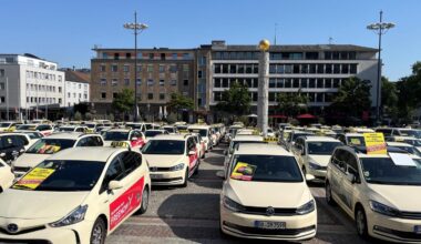 Massenhaft Taxis in Dortmunds Innenstadt: Demo sorgte für Staus
