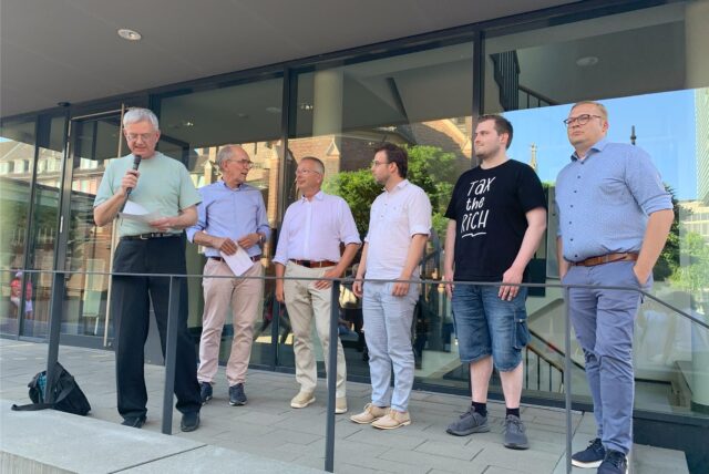 Bottrops OB-Kandidaten beim Stadtspaziergang