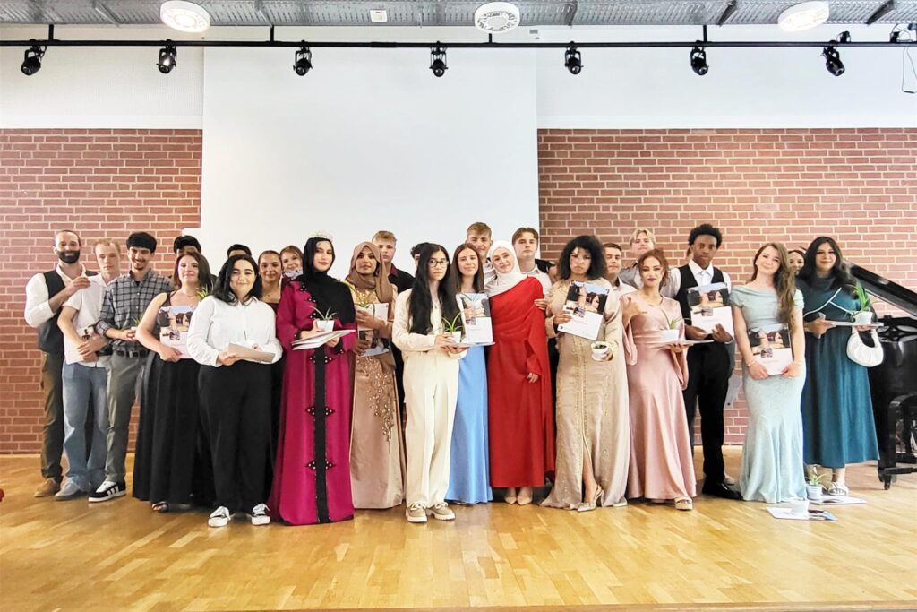 Die Klasse 10b der Martin-Luther-Schule Herten.