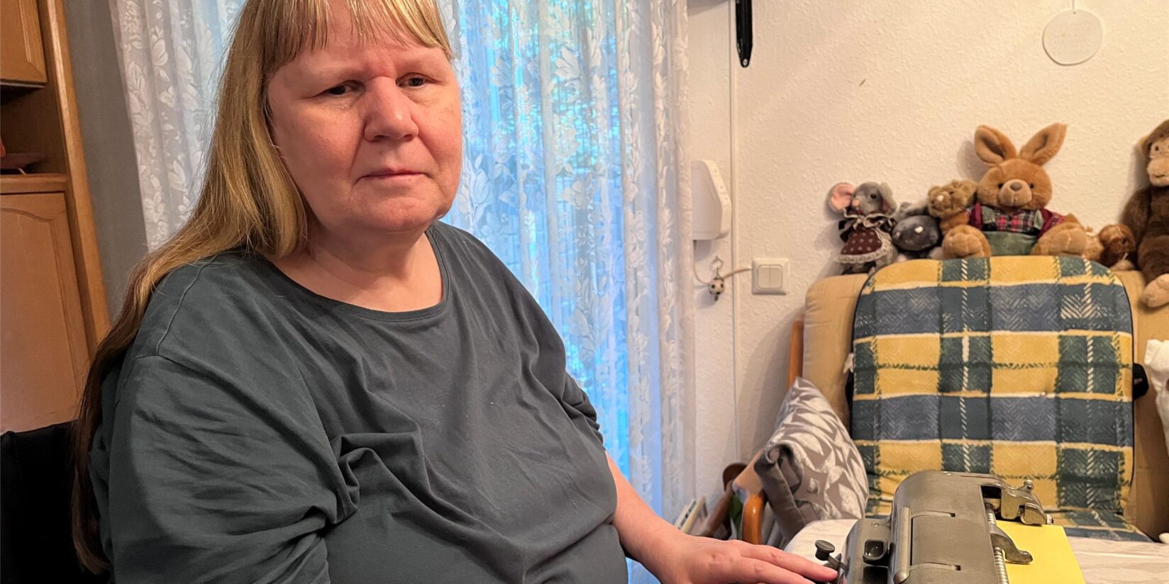 Monika Kosa ist blind, wurde betrogen und bestohlen
