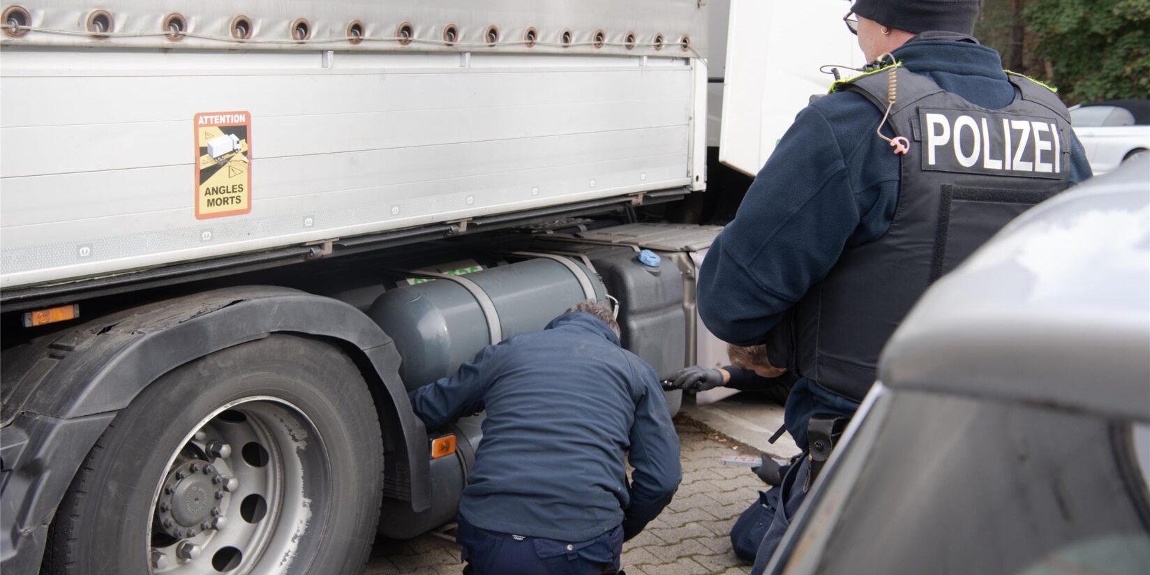 Herten: Lkw-Kontrolle auf der A2