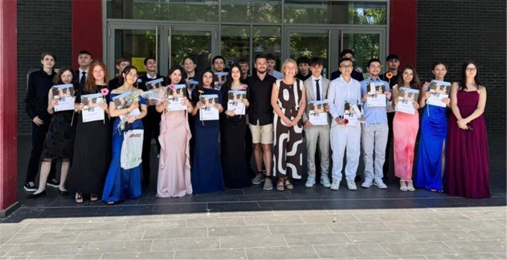 Die Klasse 10 b der Willy-Brandt-Schule Herten.