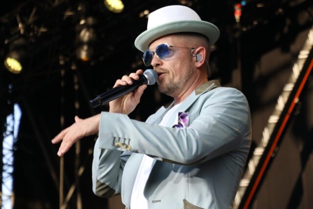Sänger Jan Delay bei seinem Konzert am 11.7. im Westfalenpark Dortmund.