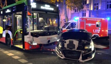 Unfall in der Nordstadt – Pkw kollidiert mit Bus