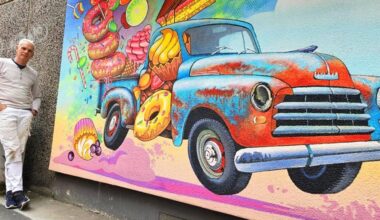 Neues Wand-Kunstwerk an der Harkortstraße vollendet