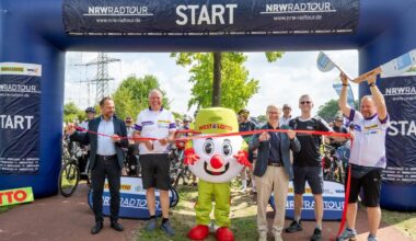 NRW-Radtour führte von Leverkusen nach Neuss und zurück