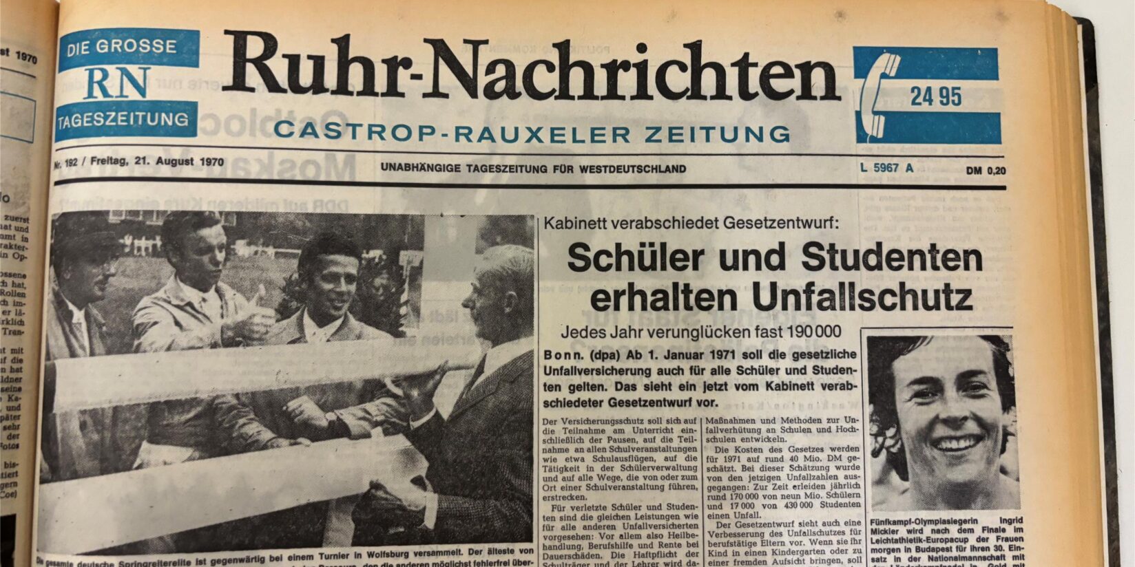 Ein Einblick in das Archiv der Ruhr Nachrichten