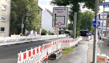 Stockumer Straße in Barop ist halbseitig gesperrt