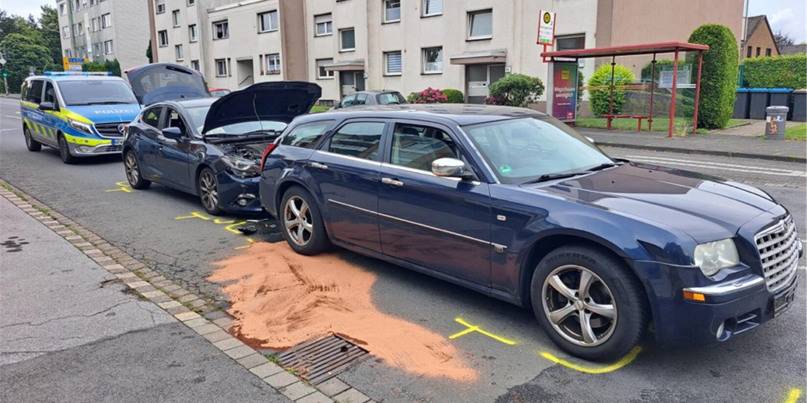 Drei Autos kollidieren in Westerholt