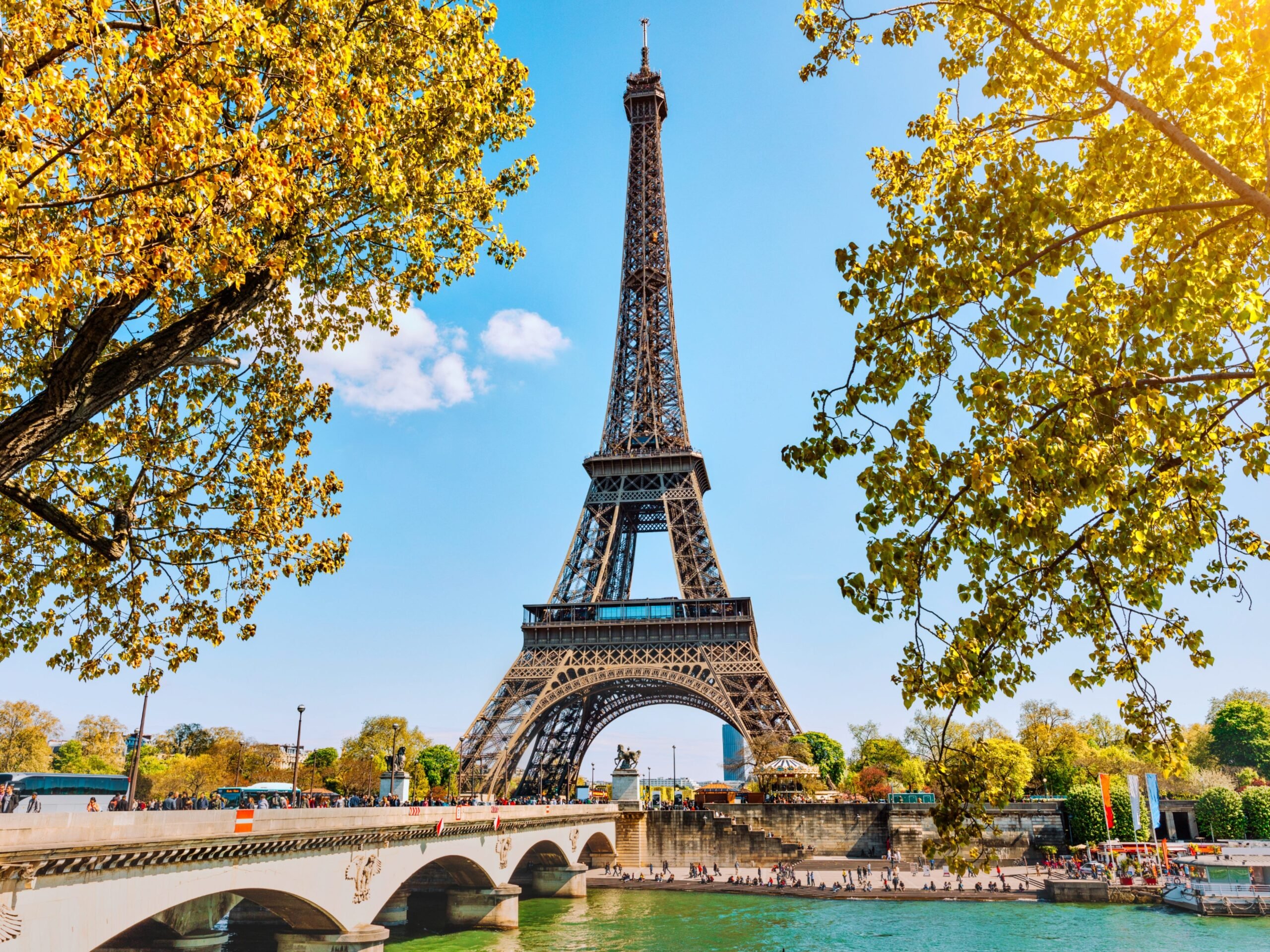 Eiffel Tower in Paris, France.