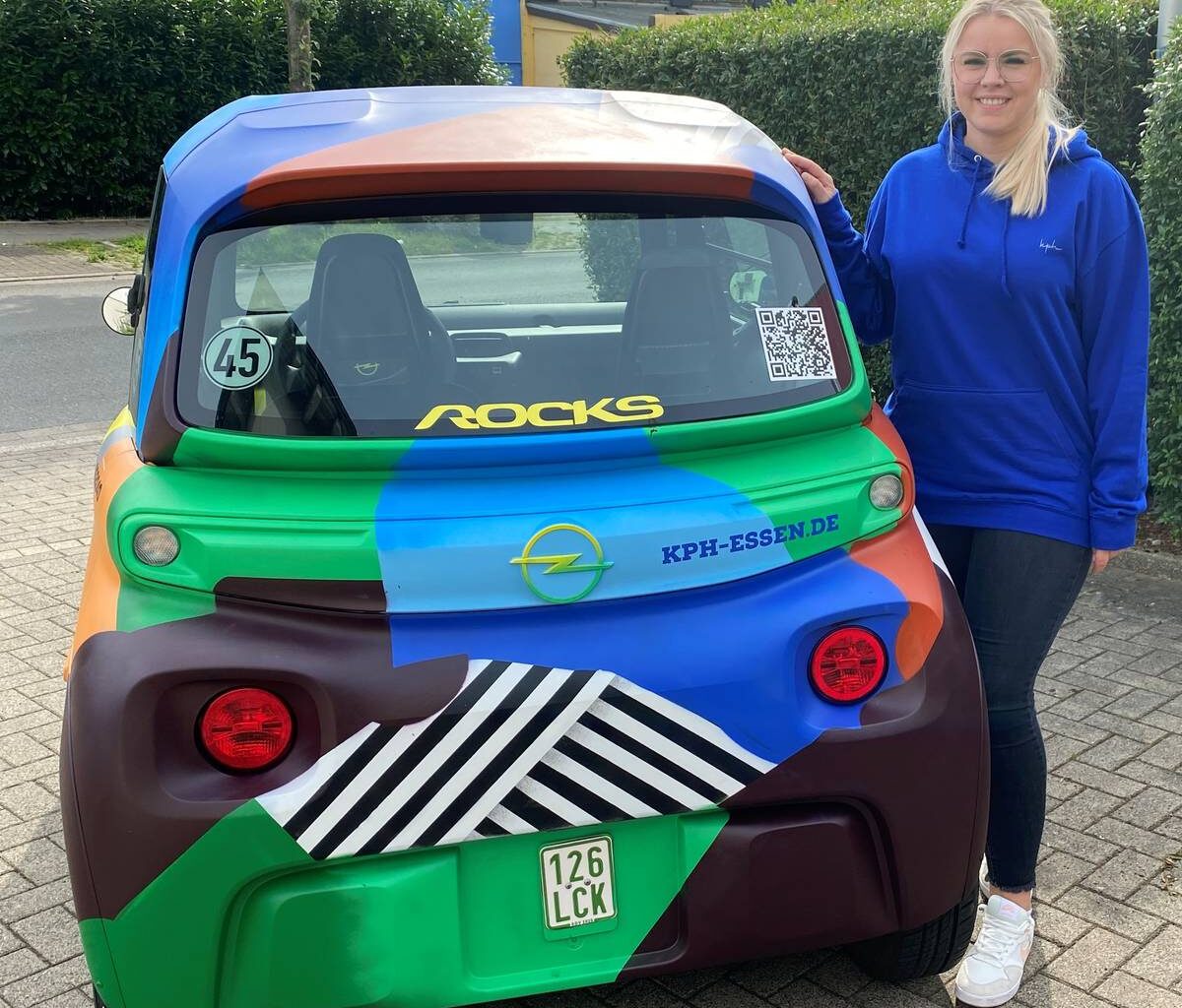 Schon gesehen? In Essen fährt ein kleines buntes Auto
