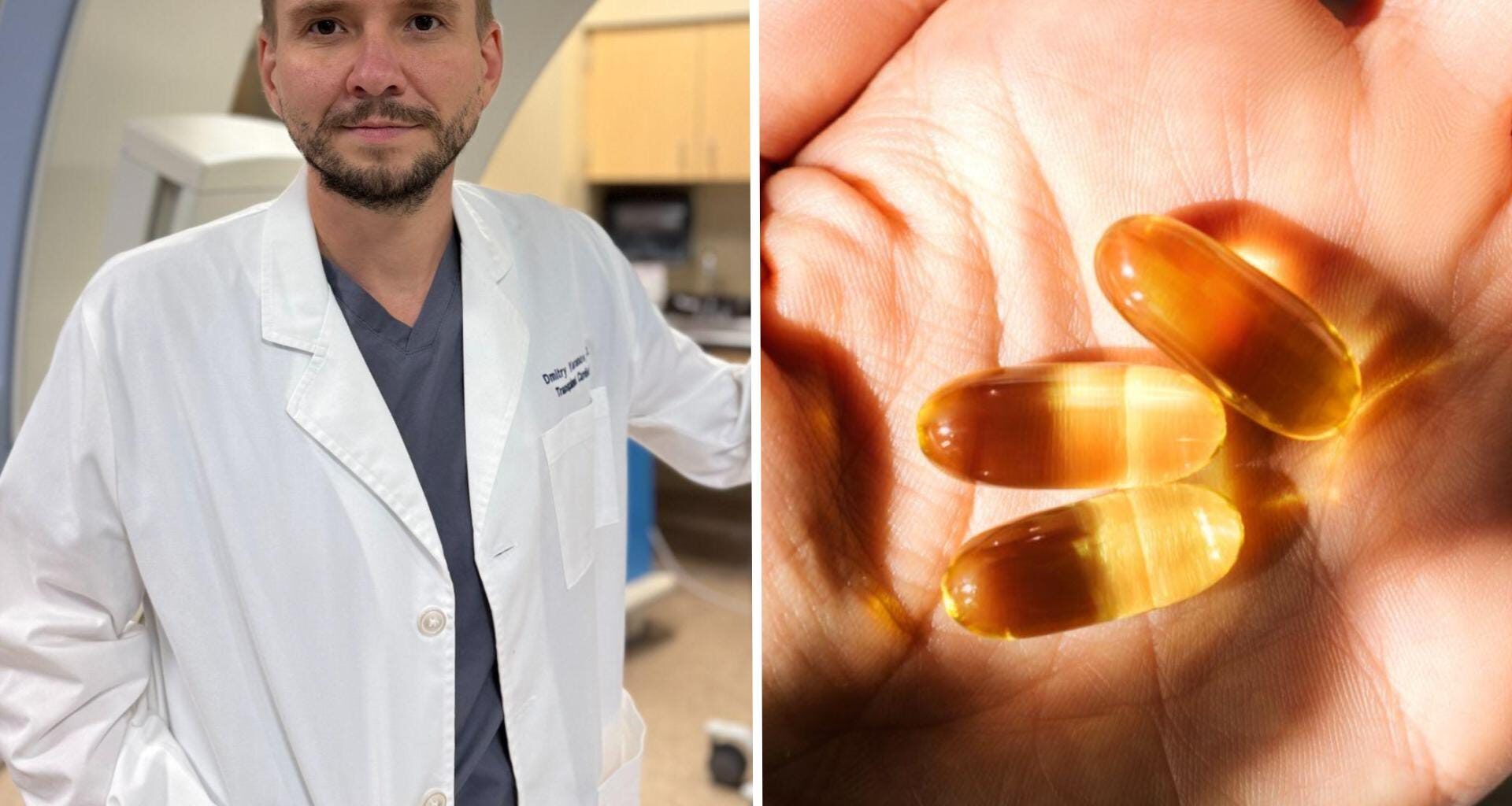 Dmitry Yaranov, ein Kardiologe, nimmt täglich einige Nahrungsergänzungsmittel ein, um seine Herzgesundheit zu fördern.