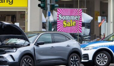 Unfall auf Binger Straße in Mainz