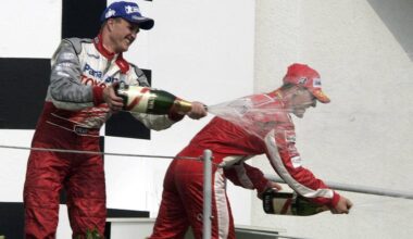 Die letzte Podest-Party der Schumacher-Brüder