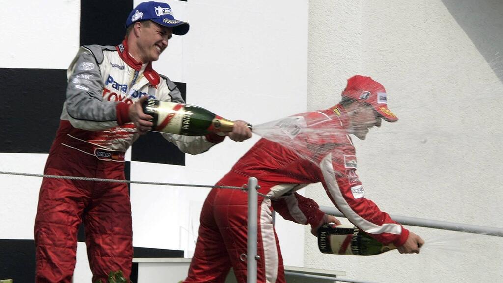 Die letzte Podest-Party der Schumacher-Brüder