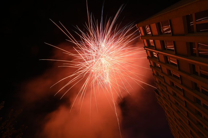 Das Eröffnungsfeuerwerk der Cranger Kirmes - ein Highlight.